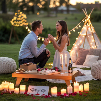Proposal picnic , movie & photographer